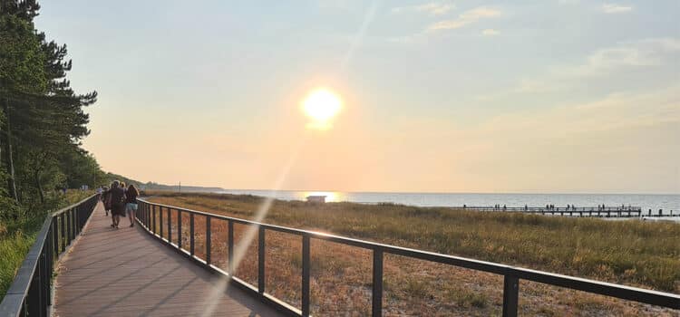 Sonnenuntergang am Strand von Zingst